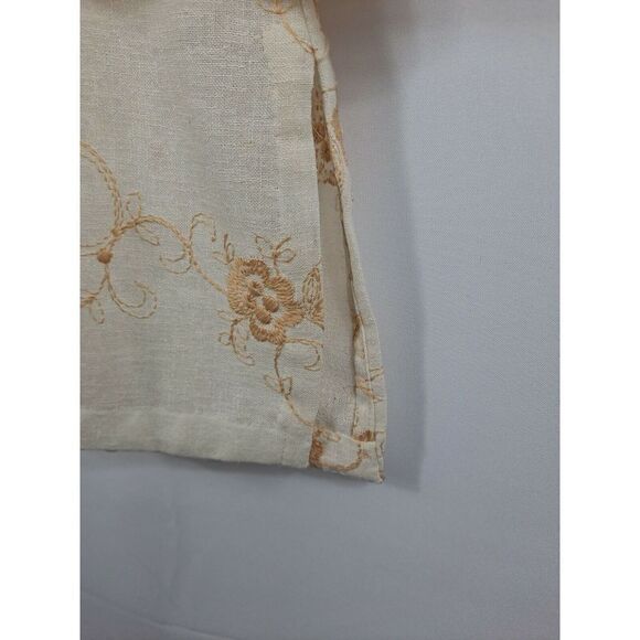 Rimara Ladies Pullover Linen Tunic, Size Medium.   Gorgeous Embroidery,  3/4... - Picture 7 of 12